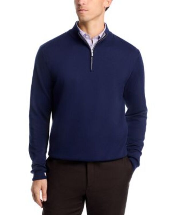 ピーター・ミラー メンズ アウター パーカー・スウェット ハーフジップ セーター Peter Millar Quarter Zip Sweater Navy ネイビー
