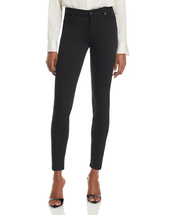 セブンフォーオールマンカインド レディース ボトムス デニムパンツ アンクル ジーンズ 7 For All Mankind Slim Illusion High Rise Ankle Skinny Jeans in Luxe Black ブラック｜ReVida 店 44,070円