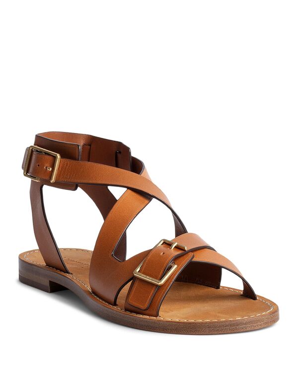 ザディグ エ ヴォルテール レディース シューズ サンダル Zadig & Voltaire Women's Cecilia Brown Strappy Sandals Tawny ブラウン