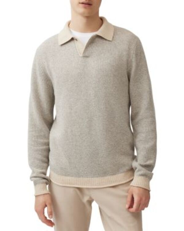 ロッドアンドグン メンズ アウター 編み物・プルオーバー スポーツシャツ Rodd \u0026 Gunn Marlin Polo Sweater Smoke 噴煙