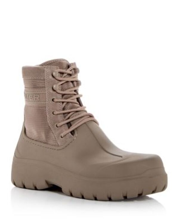山立ち メンズ シューズ ブーツ・レインブーツ スピード競技 Hunter Men\u0027s Insulated Lace Up Duck Boots Beige ベージュ