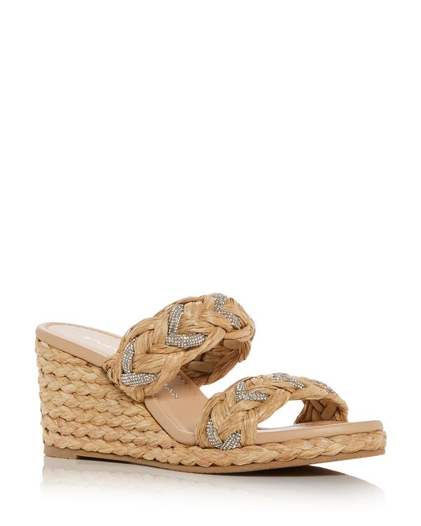 スチュアート ワイツマン レディース シューズ サンダル Stuart Weitzman Women's Lana Espadrille Wedge Sandals Natural
