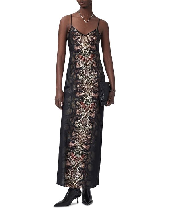 オールセインツ レディース トップス ワンピース マキシ ALLSAINTS Bryony Maxi Dress Ophis Black ブラック