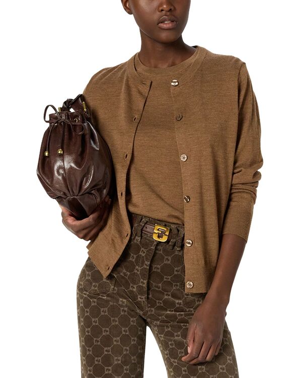 ジェラルド・ダレル レディース アウター カーディガン ウール Gerardarel Estelle Wool Cardigan Camel キャメル