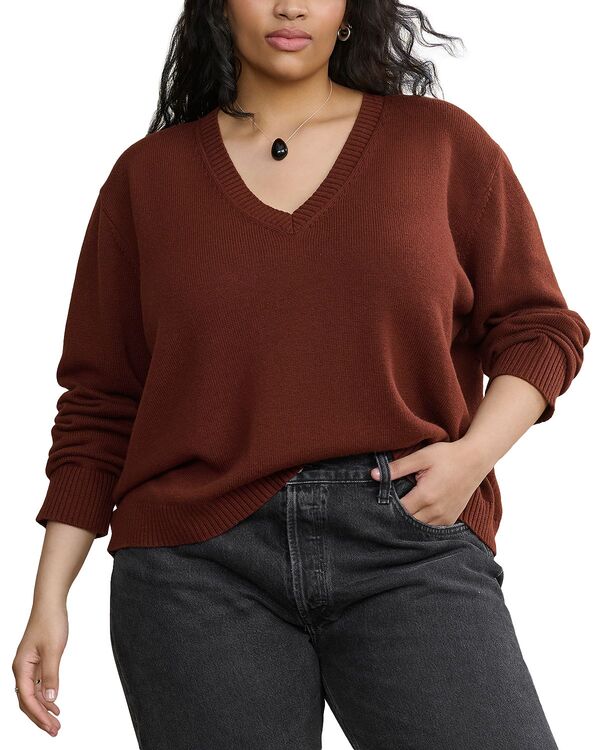 ジェニーケイン レディース アウター ニット・セーター Vネック Jenni Kayne Simone V Neck Sweaterust ラスト|ReVida 店