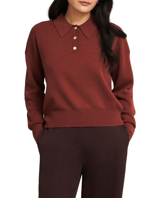 ホッブスロンドン レディース トップス ポロシャツ HOBBS LONDON Connie Polo Jumper Cinnamon Brown ブラウン