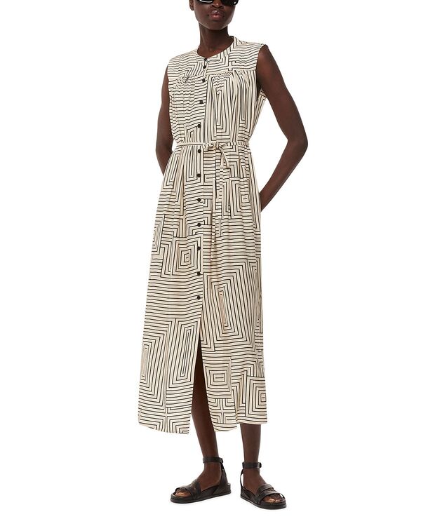 ホイッスルズ レディース トップス ワンピース Whistles Angled Stripe Ilana Dress Ivory/Multi アイボリー