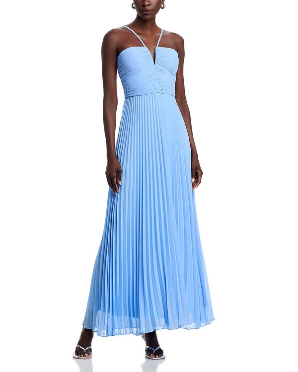 アクア レディース トップス ワンピース Vネック シフォン AQUA V Neck Chiffon Dress - Exclusive Periwinkle