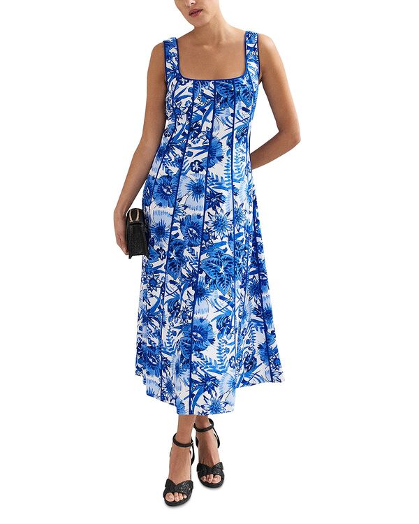 フェイズ・エイト レディース トップス ワンピース プリント Phaseight Goldie Printedress Blue ブルー
