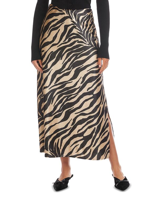フィフティーントゥエンティ レディース ボトムスカート ベルベット マキシ Fifteen Twenty Evy Velvet Maxi Skirt Zebra アニマル｜ReVida 店
