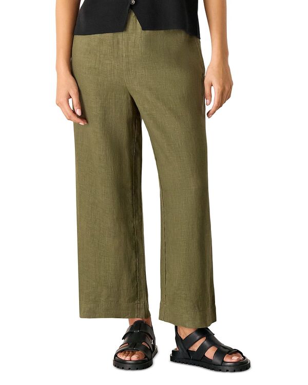 ホイッスルズ レディース ボトムス カジュアルパンツ プチ リネン Whistles Petite Linen Pocketrousers Khaki カーキ