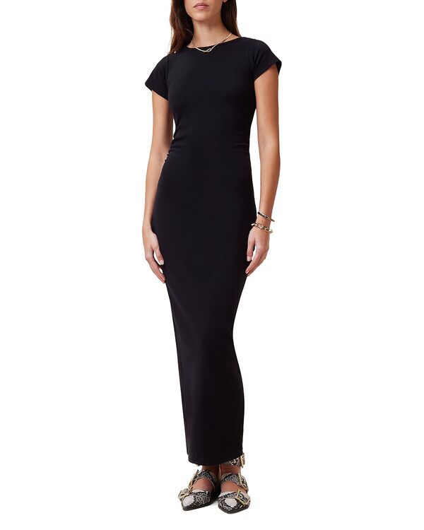 オールセインツ レディース トップス ワンピース ALLSAINTS Katarina Short Sleeve Dress Black ブラック