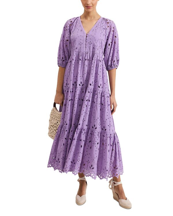 フェイズ・エイト レディース トップス ワンピース ティアード マキシ Phaseight Lorhna Tiered Maxi Dress Lilac ライラック
