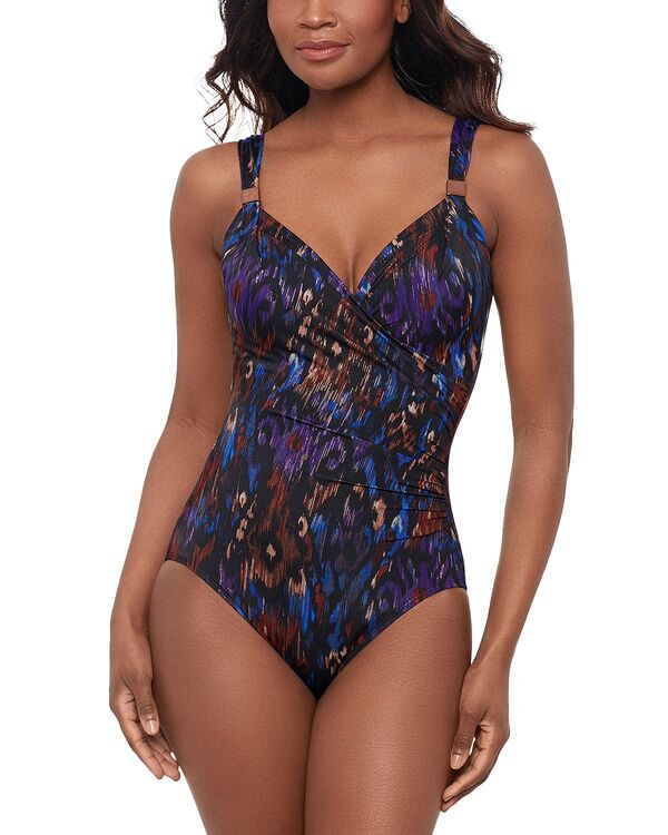 ミラクルスーツ レディース 水着 上下セット Miraclesuitapiz Siren One Piece Swimsuit Black/Multi ブラック