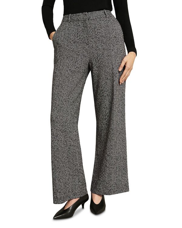 ホッブスロンドン レディース ボトムス カジュアルパンツ HOBBS LONDON Marlyn Trousers Black/White ホワイト｜ReVida 店