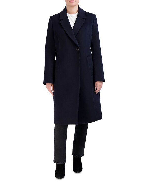 コールハーン レディース アウター コート アシンメトリー Cole Haan Single Breasted Asymmetricoat Midnight 36,920円
