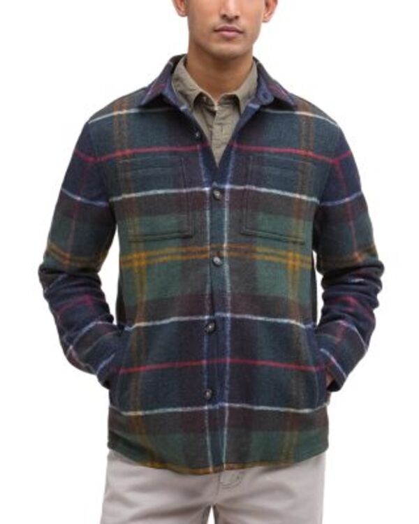 バブアー メンズ トップス シャツ リラックスフィット Barbour Chapter Tailored Relaxed Fit Overshirt Classic Tartan