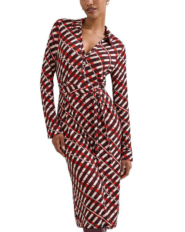 フェイズ・エイト レディース トップス ワンピース ミディ Phaseight Check Midi Dress Multi マルチカラー