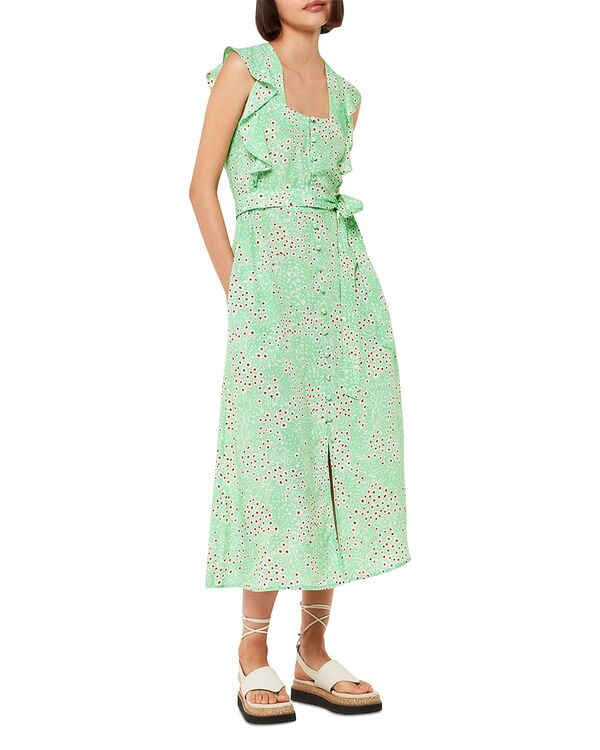 ホイッスルズ レディース トップス ワンピース ミディ Whistlesophie Daisy Meadow Midi Dress Green/Multi グリーン｜ReVida 店