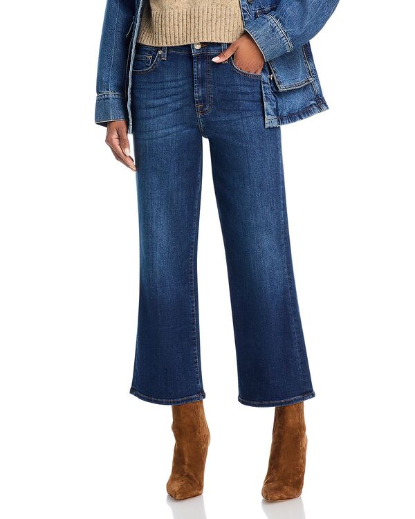 セブンフォーオールマンカインド レディース ボトムス デニムパンツ クロップド ジーンズ 7 For All Mankind Alexa High Rise Cropped Jeans in High Wave High Wave｜ReVida 店