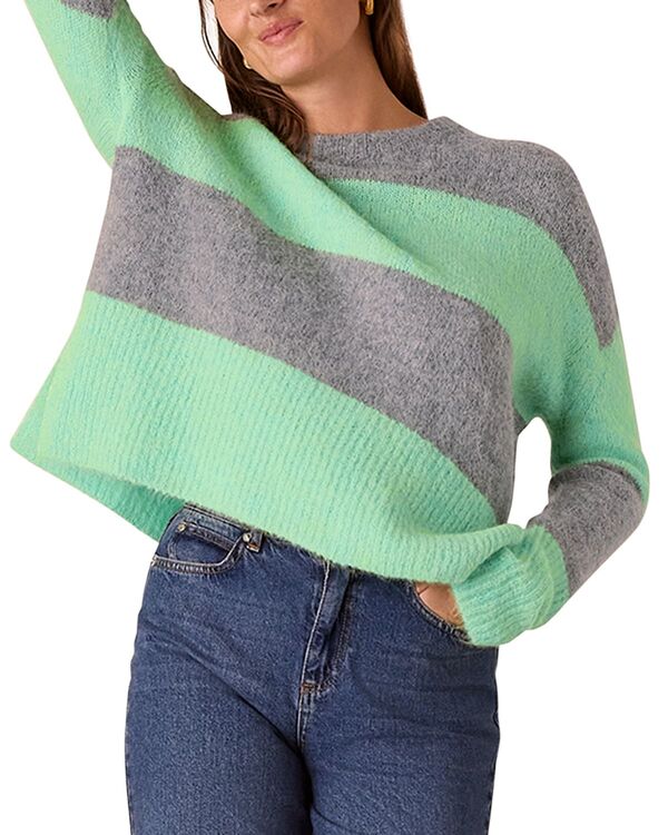 ホイッスルズ レディース アウター ニット・セーター Whistlestriped Pullover Sweater Green/Multi グリーン