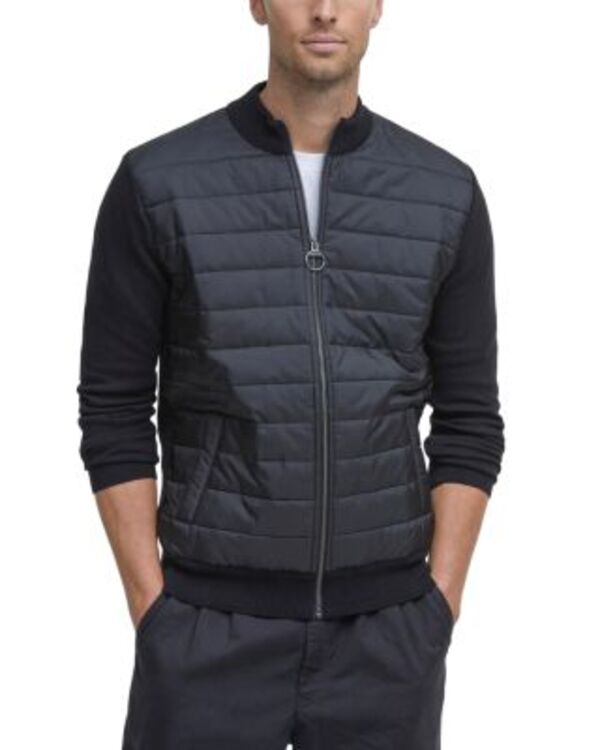バブアー メンズ アウター ジャケット・ブルゾン Barbour Mixed Media Jacket Black ブラック