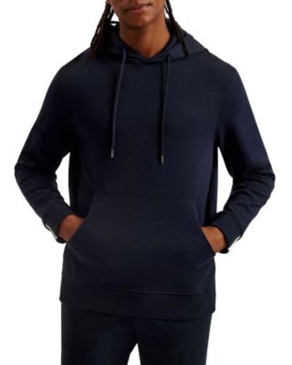 テッドベーカー メンズ アウター パーカー・スウェット レギュラーフィット シャツ Ted Bakeregular Fit Hooded Sweatshirt Navy ネイビー