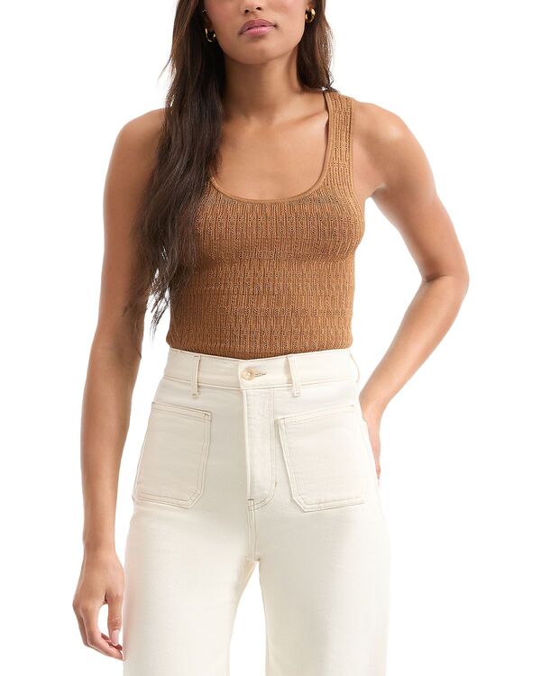ヴェロニカ ベアード レディース トップス タンクトップ Veronica Beard Sandra Tank Top Whisky