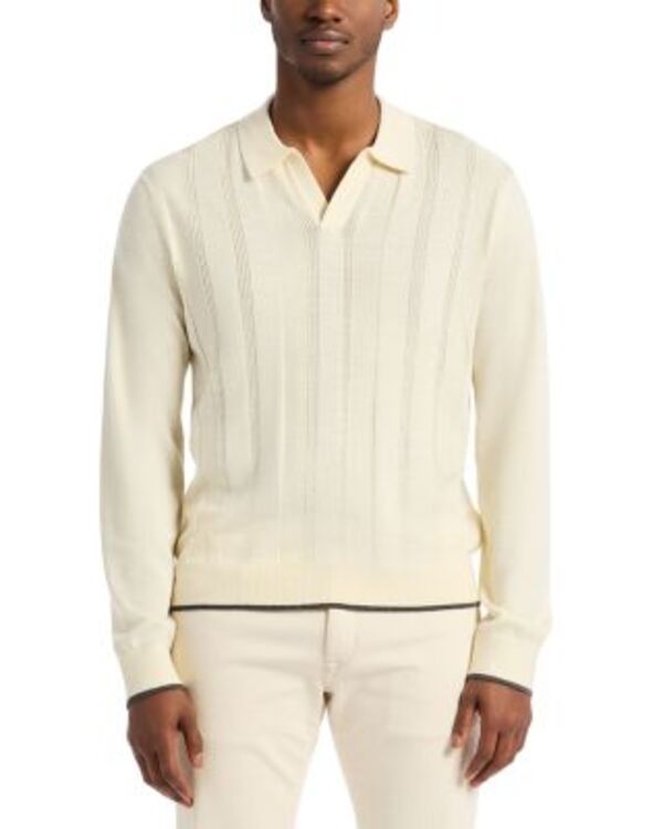 ロバートグラハム メンズ トップス ポロシャツ セーター Robert Graham Fenmore Sweater Polo Shirt Off White オフホワイト
