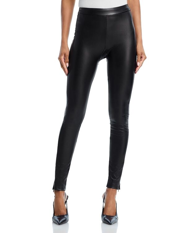世代優しいこと レディース ボトムス レギンス なめし革 フェイクレザー Generation Love Josie Faux Leather Leggings Black 黒いこと