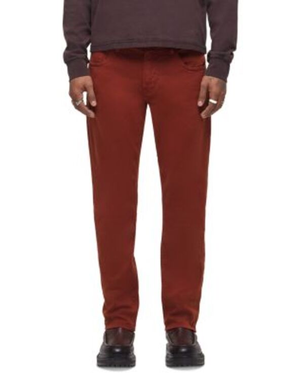 ハドソン メンズ ボトムス デニムパンツ ジーンズ Hudson Blake Slim Straight Fit Jeans in Brick レッド