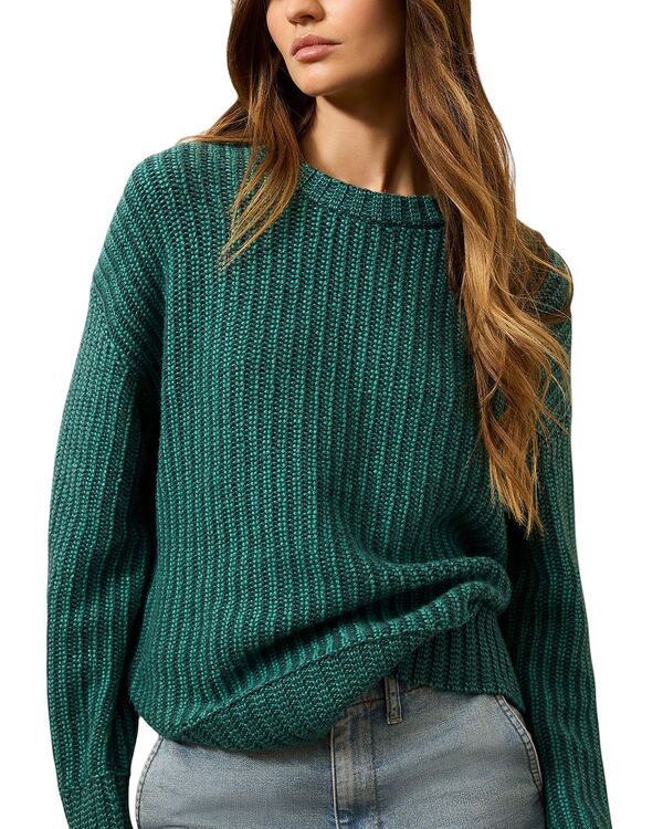 ファレティ レディース アウター ニット・セーター クルーネック Faherty Heirloom Relaxed Crewneck Sweater Seamosstripe ストライプ