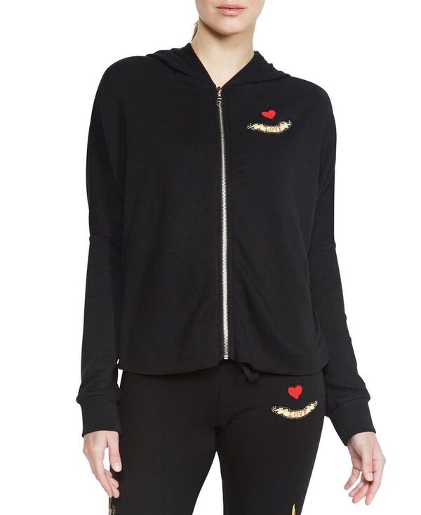 ローレンモシ レディース アウター パーカー・スウェット フラワー柄 フラワー LAUREN MOSHI Amina Floral Eye Love Hoodie Black ブラック|ReVida 店