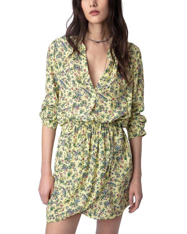 ザディグ エ ヴォルテール レディース トップス ワンピース フラワー柄 ミニ フラワー Zadig & Voltaire Rinka Floral Mini Dress Cedra
