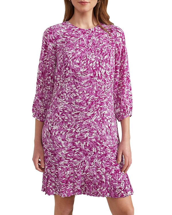 ホッブスロンドン レディース トップス ワンピース プリント HOBBS LONDON Liana Printed Shift Dress Purple Multi パープル 34,320円
