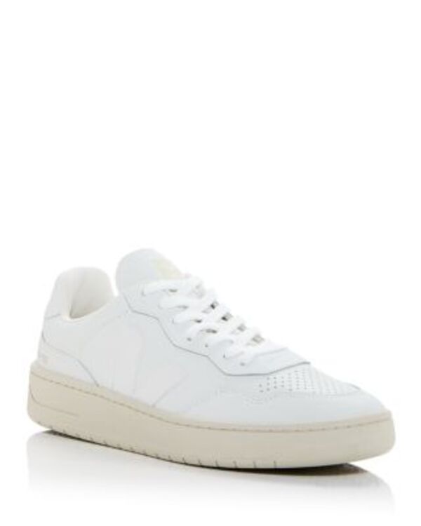 ヴェジャ メンズ シューズ スニーカー レザー VEJA Men's V-90 Low Top Leather Sneakers Extra White ホワイト
