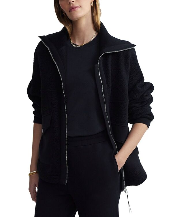 バーレイ レディース アウター 上衣・上衣 フリース Varley Eleanor Fleece Jacket Black 黒いこと