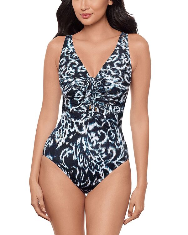 ミラクルスーツ レディース 水着 上下セット Miraclesuit Adorn Bella One Piece Swimsuit Black/White ホワイト 34,970円