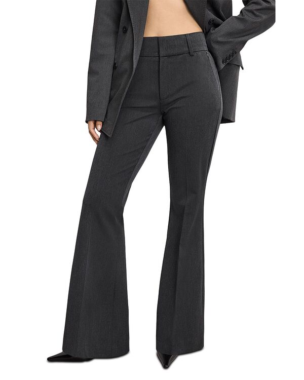 グッドアメリカン レディース ボトムス カジュアルパンツ Good American Essential Suiting Flare Trousers Dark Heather Gray グレー|ReVida 店
