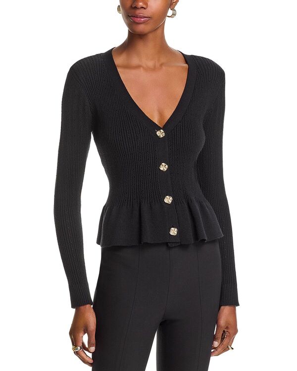 世代優しいこと レディース アウター ジレー Generation Love Lirio Cardigan Black 黒いこと