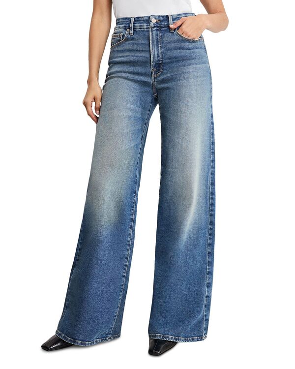 グッドアメリカン レディース ボトムス デニムパンツ ジーンズ Good American Softech Good Waist Palazzo Jeans indigo 986 Indigo 986 インディゴ|ReVida 店