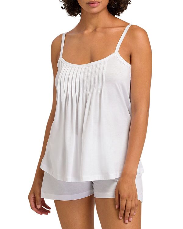ハンロ レディース アンダー御召しもの ナイト爵御召しもの Hanro Juliet Short Pajama Set White 白いこと