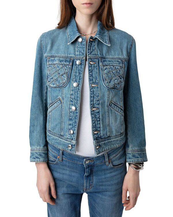 ザディグ エ ヴォルテール レディース アウター ジャケット・ブルゾン デニム Zadig & Voltaire Kioka Denim Jacket Light Blue ブルー 33,670円