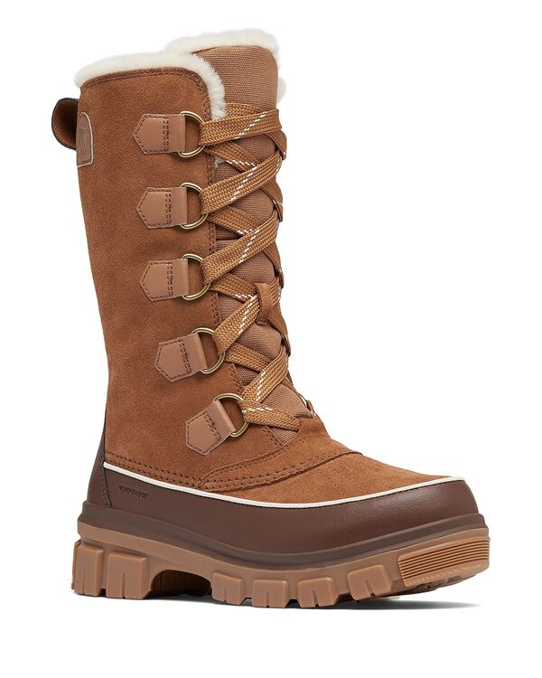ソレル レディース シューズ ブーツ・レインブーツ トール フリース Sorel Women's Tivoli V Tall Fleece Lined Tall Waterproof Boots Velvetan タン