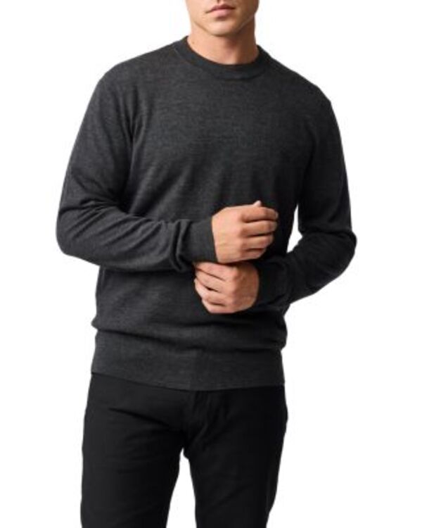 ロッドアンドグン メンズ アウター 編み物・プルオーバー 毛糸 Rodd \u0026 Gunn York Bay Merino Wool Sweater Ash 木灰