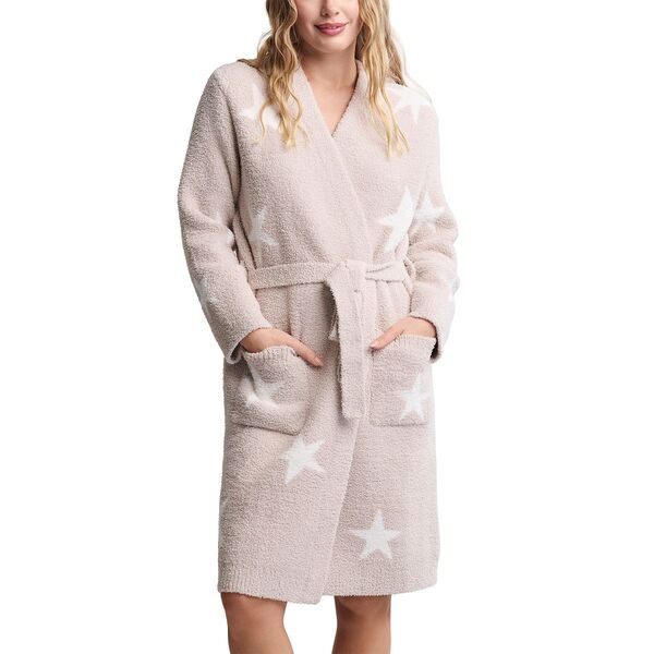 ベアフットドリームス レディース アンダー御召しもの ナイト爵御召しもの BAREFOOT DREAMS CozyChic Starry Night Robe Stone-Pearl パール