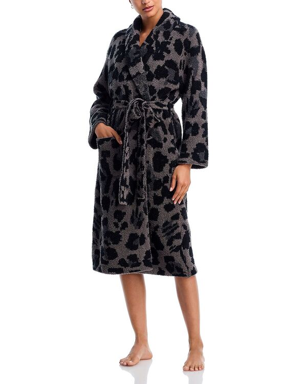 ベアフットドリームス レディース アンダー御召しもの ナイト爵御召しもの BAREFOOT DREAMS CozyChic Exploded Leopard Robe - Exclusive Mineral Mu 毛の荒物