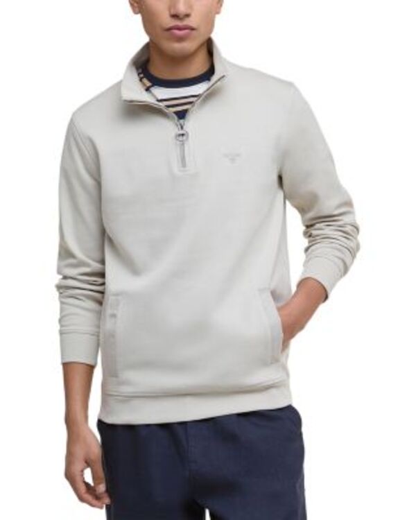 バブアー メンズ アウター パーカー・スウェット シャツ Barbour Lambeth Interlock Quarter-Zip Sweatshirt Mist
