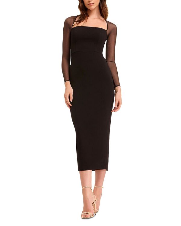 ドレスザポプレーション レディース トップス 衣装 midi マキシ Dress the Population Maxine Midi Dress Black 黒いこと