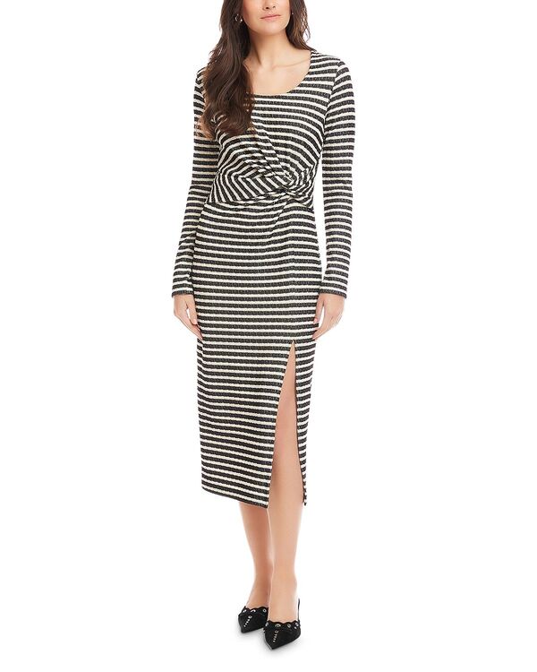 フィフティーントゥエンティ レディース トップス ワンピース Fifteen Twentyler Side Twist Dresstripe ストライプ